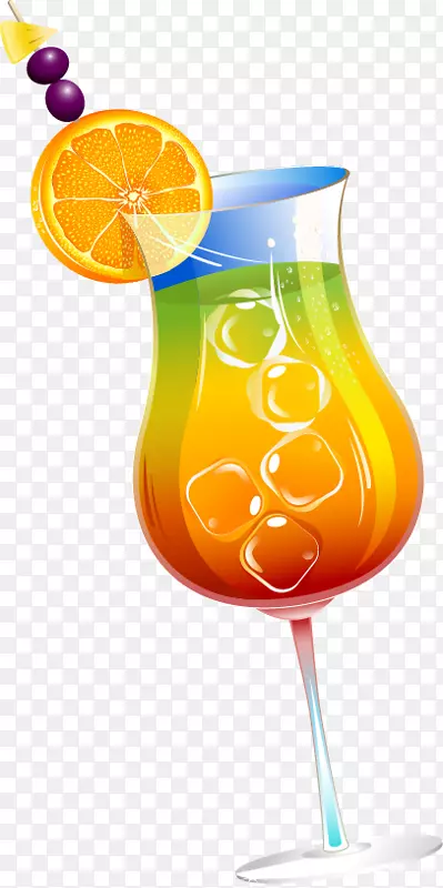 橙汁软饮料橙汁饮料玻璃杯鸡尾酒