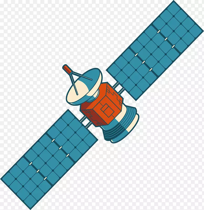 卫星Nilesat剪贴画-太空卫星
