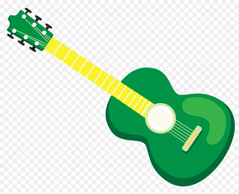声吉他，四弦琴，电吉他，绿吉他