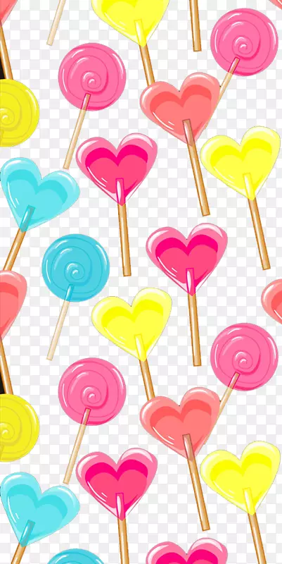 棒棒糖糖果插图-爱棒棒糖