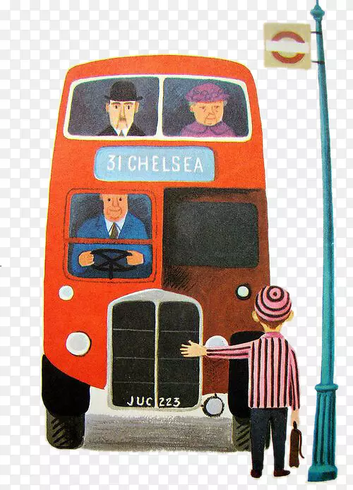 巴士玛丽弗朗西丝的故事书，或，冒险故事中的人们画插图-在公共汽车上。