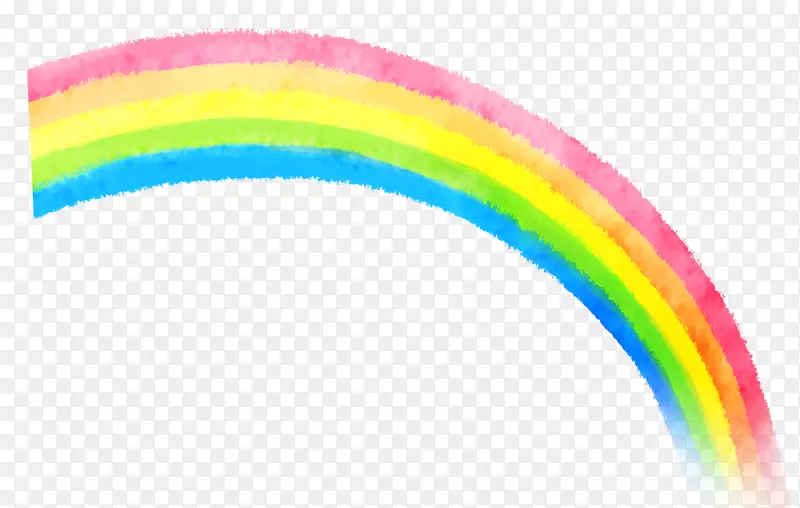 彩虹水彩画-美丽的卡通水彩画彩虹