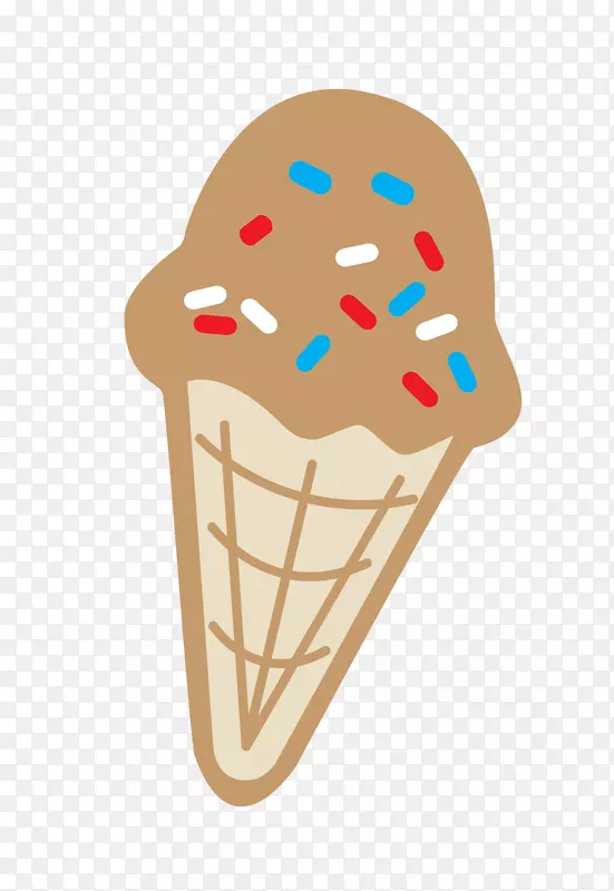 冰淇淋筒巧克力冰淇淋-冰淇淋