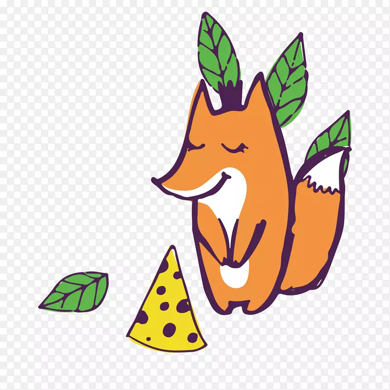 狐狸插图-可爱的小狐狸