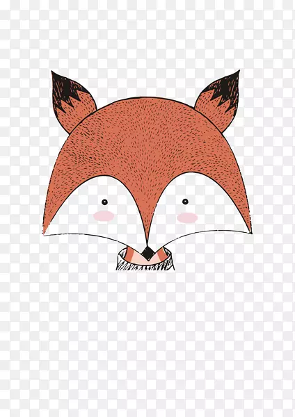 狐狸动物海报-可爱的小狐狸
