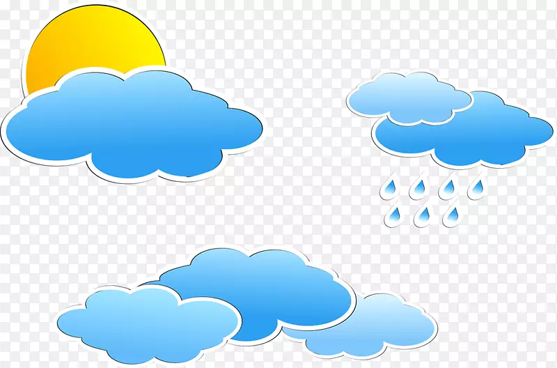 云阴天气图标-天气预报图标