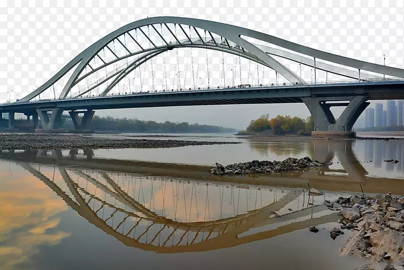兰州黄河长江拱桥-兰州深黄河大桥