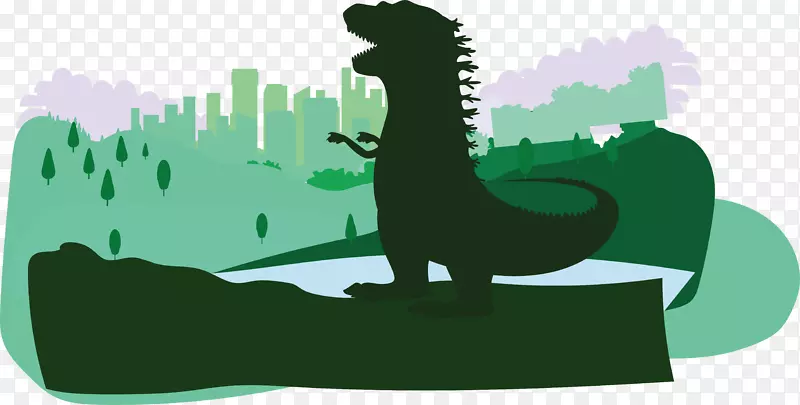 恐龙反击3D哥斯拉插图-恐龙攻击