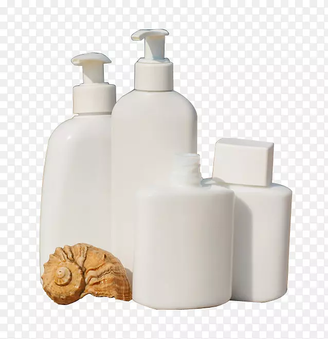 瓶子下载-白色瓶子和海螺图像