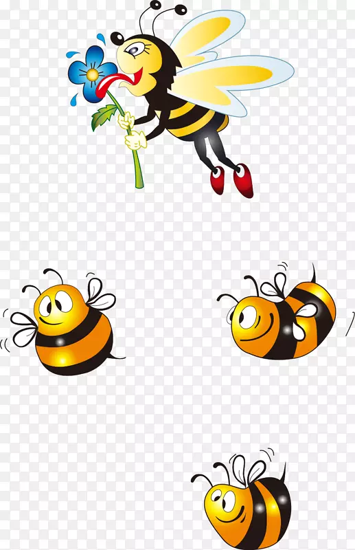 大黄蜂蜜蜂夹艺术卡通蜜蜂
