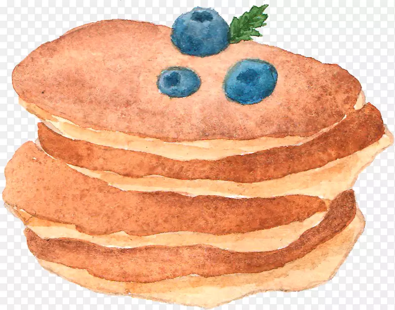 薄煎饼甜甜圈面包店牛角面包蓝莓面包