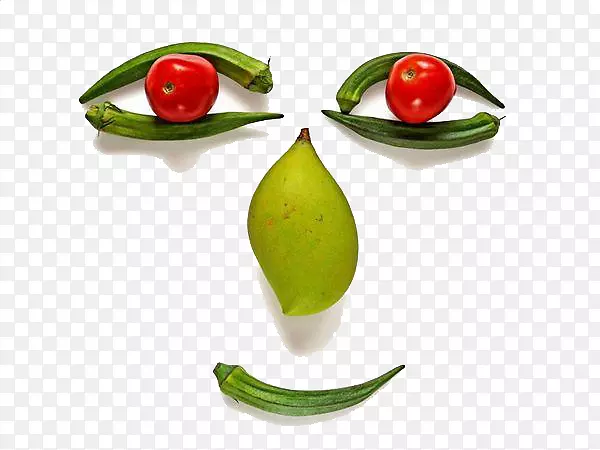 蔬菜面水果砧木摄影番茄笑脸由水果和蔬菜组成