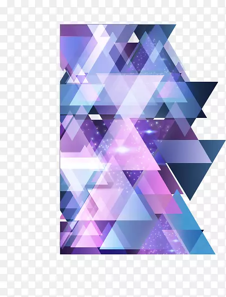 三角形几何块几何抽象-冷抽象几何三角形块