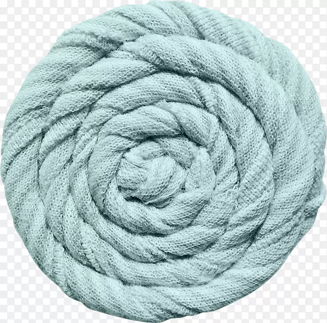 针织毛线艺术.绿绳