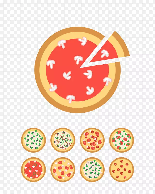 比萨饼，意大利菜，剪贴画-比萨饼