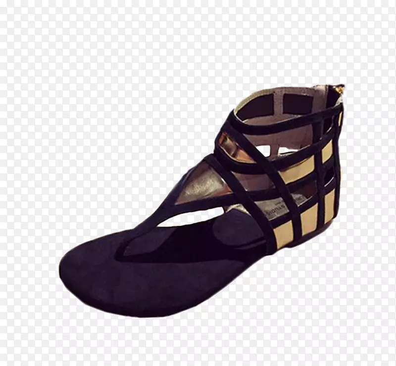 鞋凉鞋设计师-黑色凉鞋