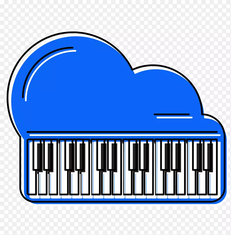 电脑键盘音乐键盘电子键盘卡通蓝色键盘