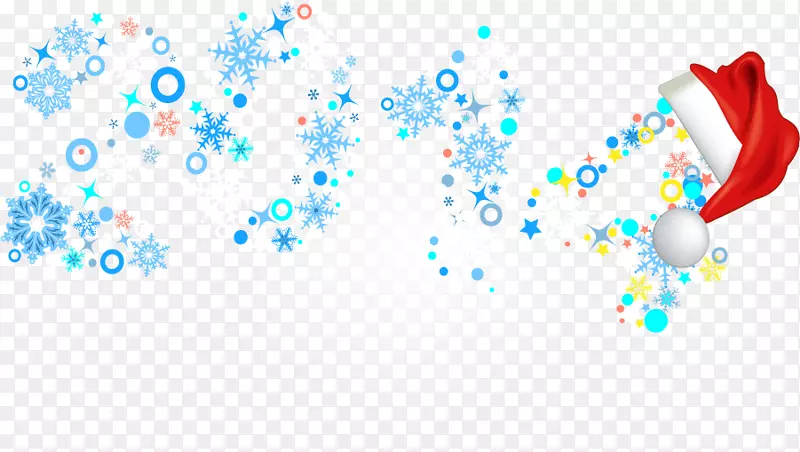 新年雪花画-美丽的雪花背景装饰