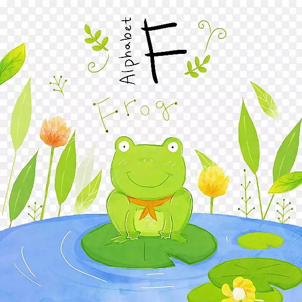 树蛙画水蛙