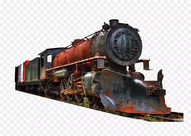 火车车厢轨道运输轨道蒸汽机车红色驱动列车