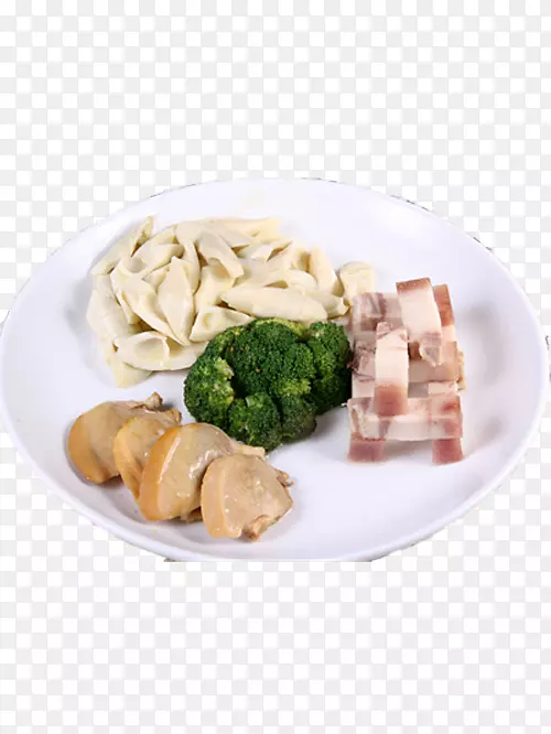 蛤蜊培根素食菜亚洲菜肉培根烧竹笋图片