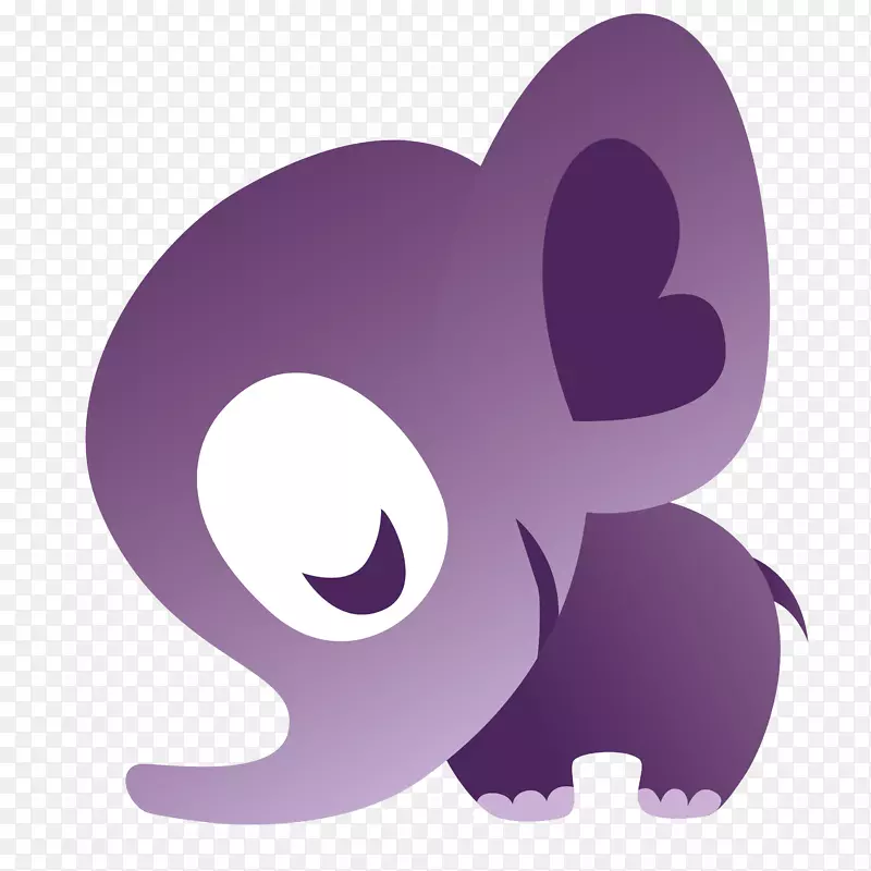 紫色壁纸-紫色大象
