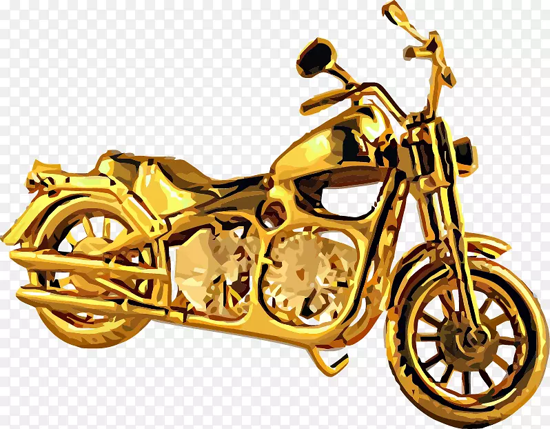 金色脉冲图-金摩托车