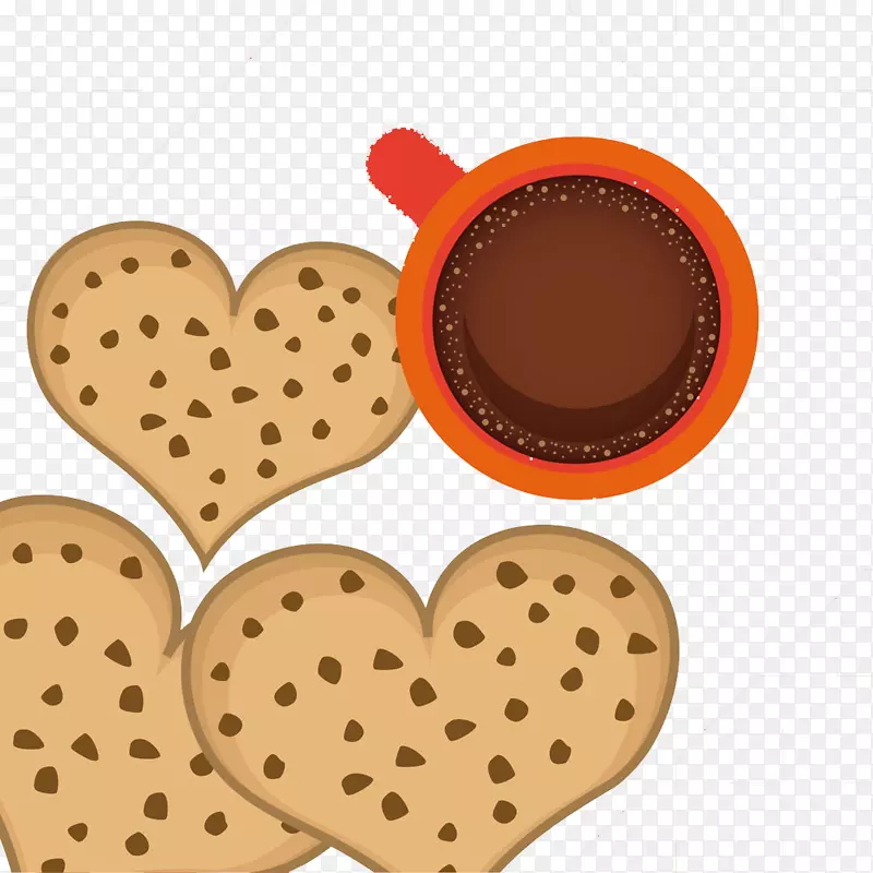 曲奇饼干夹艺术-爱饼干咖啡图片