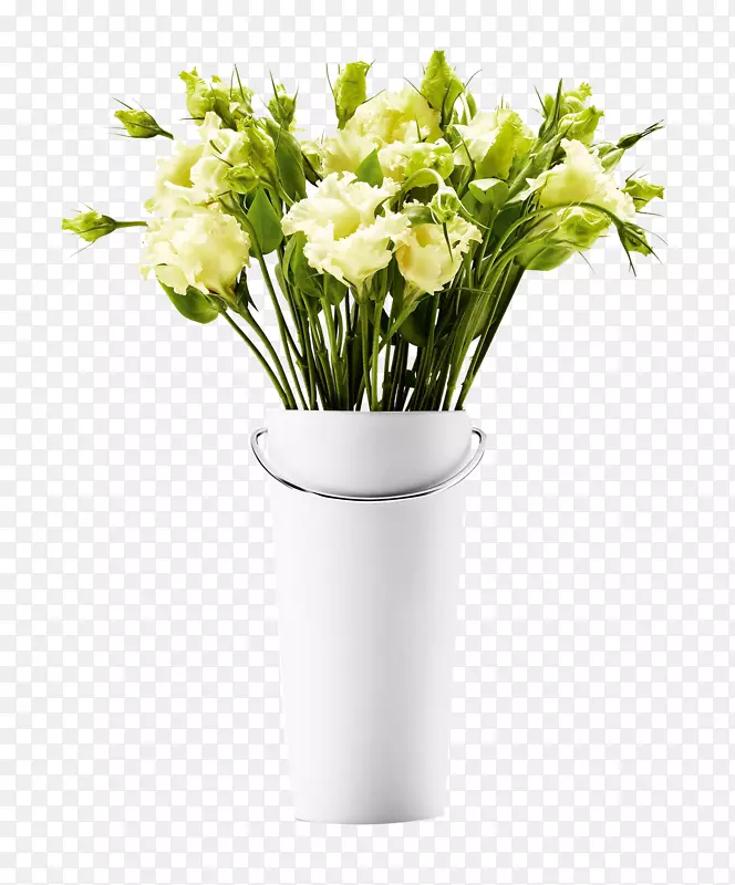 三星银河S8花瓶iphone 8白色陶瓷花瓶和鲜花