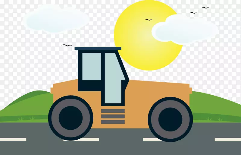 压路机沥青涂漆车