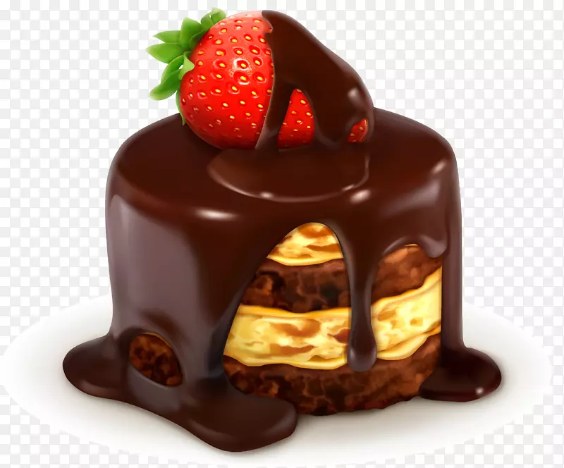 冰淇淋巧克力蛋糕甜甜圈草莓巧克力布丁蛋糕