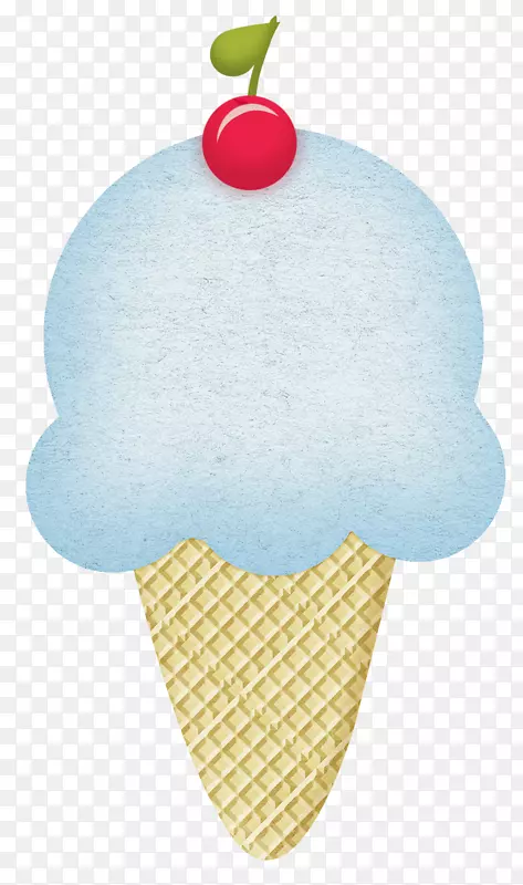 冰淇淋锥巧克力冰淇淋水果蓝色水果冰淇淋