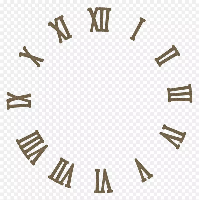 时钟面对罗马数字系统数字时钟