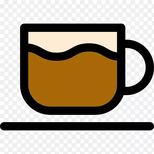 咖啡杯卡布奇诺咖啡图标-饮料