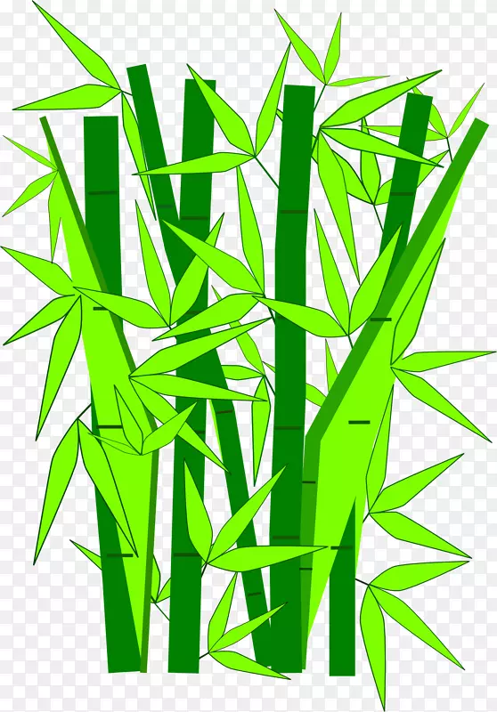 大熊猫竹夹艺术-绿竹