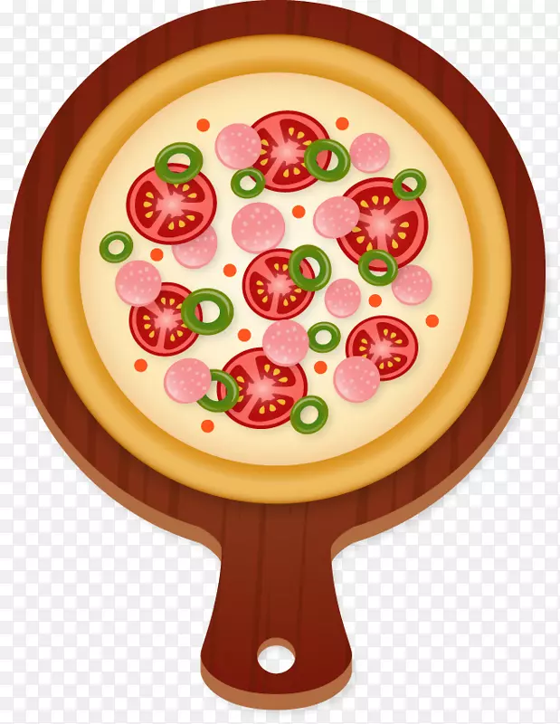 意大利比萨饼.披萨材料盘