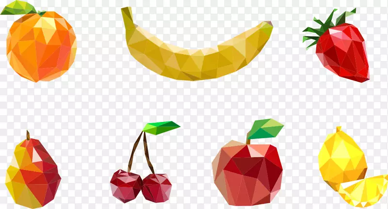 多边形苹果图.三角形水果