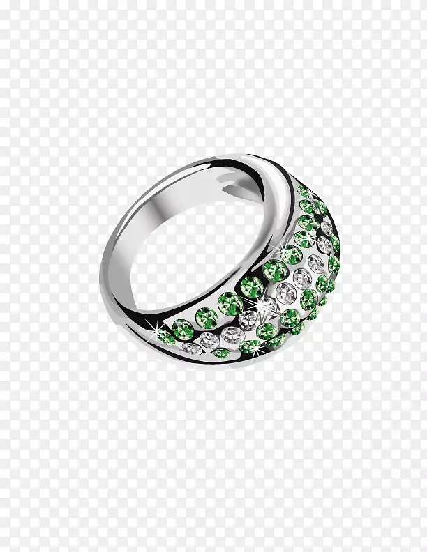 耳环珠宝结婚戒指钻石绿色钻石戒指