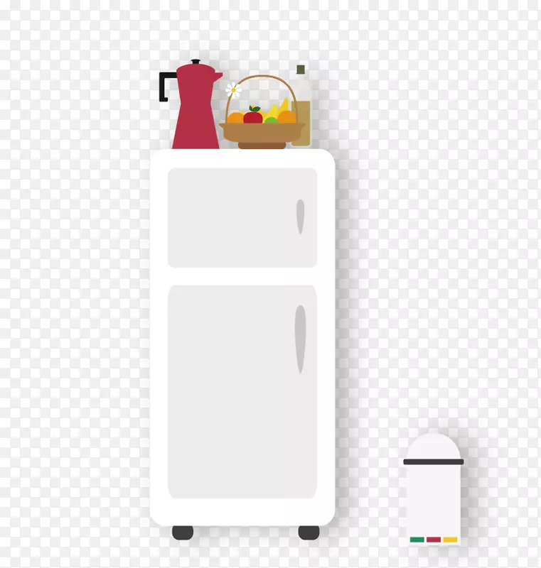 厨房冰箱烹饪-白色冰箱