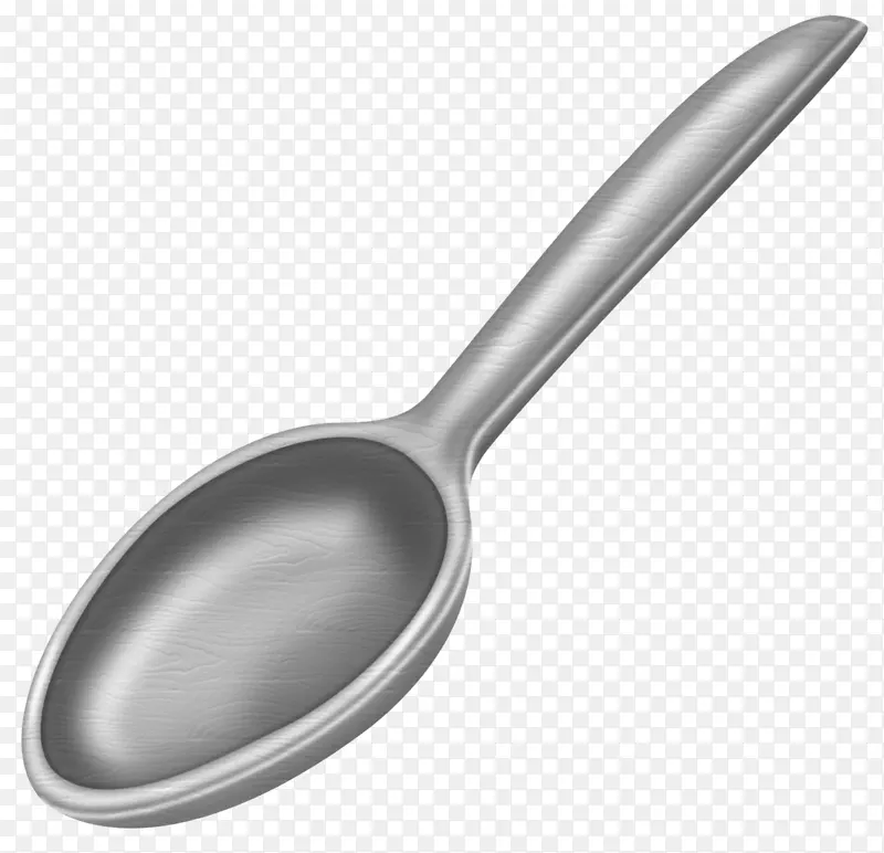 厨房勺子夹子艺术.灰色勺子