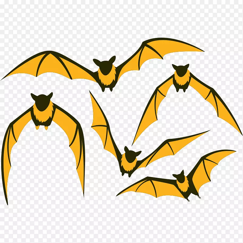 蝙蝠飞行大飞狐夹艺术-蝙蝠，动物