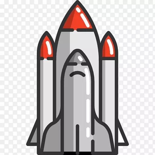 火箭航天器可伸缩图形图标-火箭