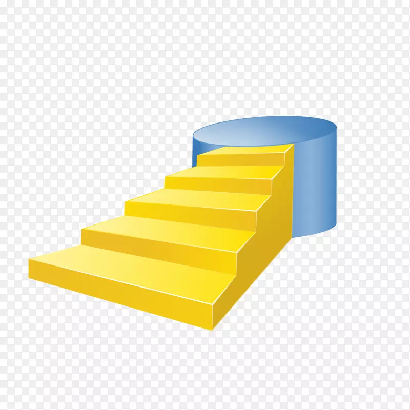 黄色楼梯u53f0u9636图标-黄色楼梯