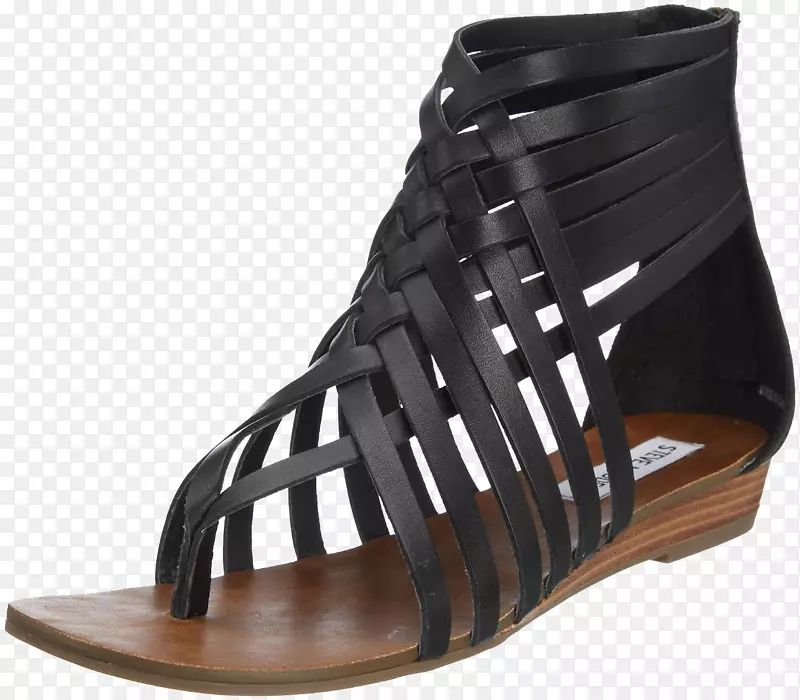 罗马鞋凉鞋黑色编织凉鞋罗马
