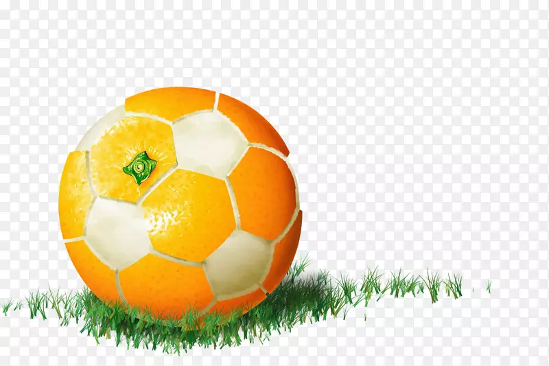 海报猕猴桃广告创意-足球