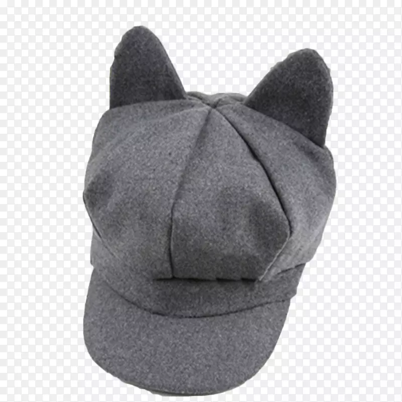 戴帽子的猫棒球帽扁帽贝雷帽潮