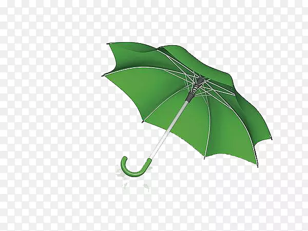 绿色伞设计师-绿色雨伞儿童