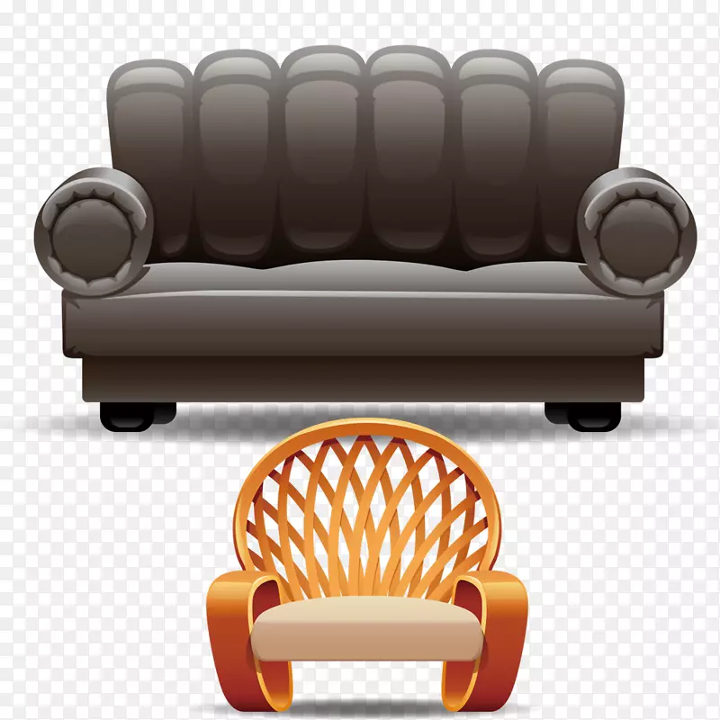 桌子、沙发、相思椅插图.沙发和椅子