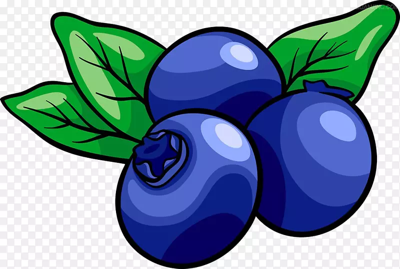 松饼蓝莓免费剪贴画蓝莓彩绘材料