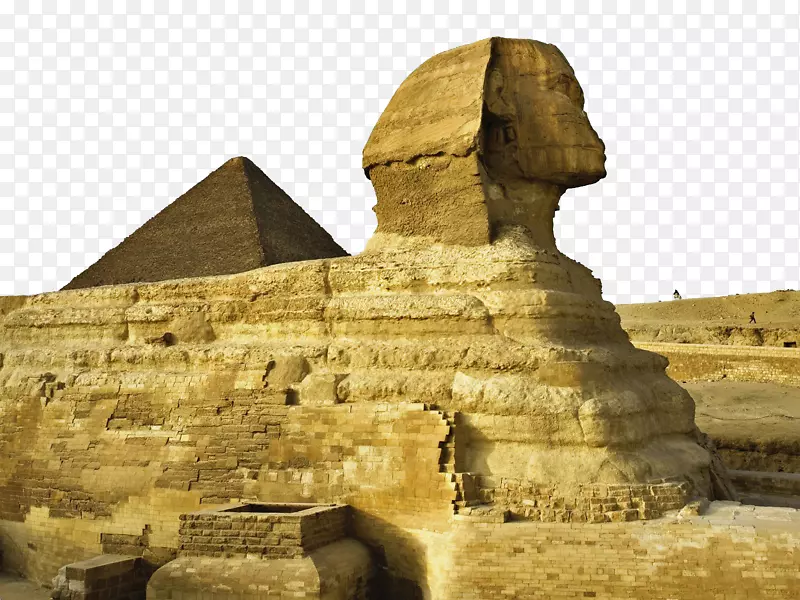 吉萨大狮身人面像大金字塔，哈夫雷金字塔，埃及金字塔，开罗-高清金字塔